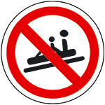 Do not place a child in front of an adult sitting facing forwards