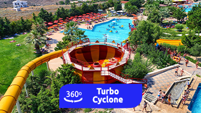 360° experience: Turbo Cyclone - Turbo Guns - Sidewinder Boomerango